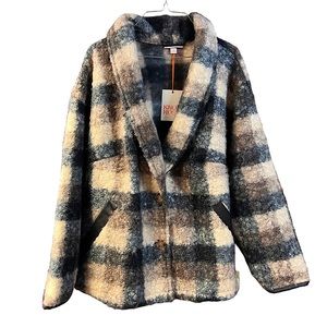 NWT Plaid Sweater Overcoat - Knox Rose Black Plaid 4X. LAST ONE